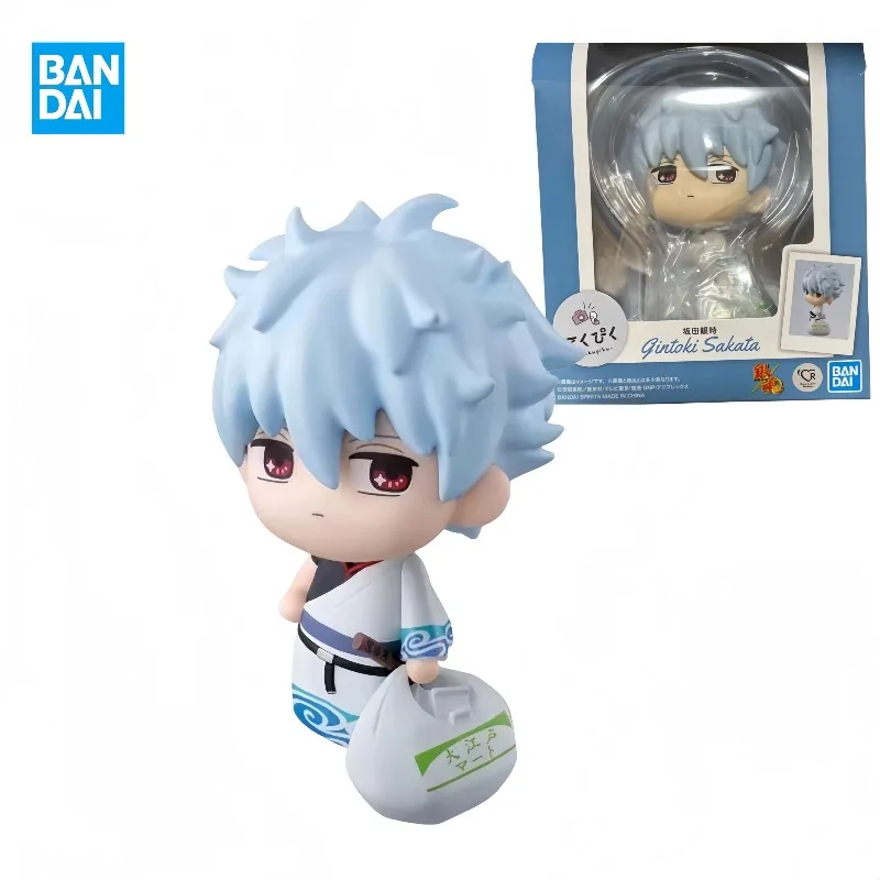 

Быстрая доставка. Оригинальная фигурка Bandai Tekupiku GINTAMA Sakata Gintoki Q Ver. Настольные украшения, подарочные фигурки