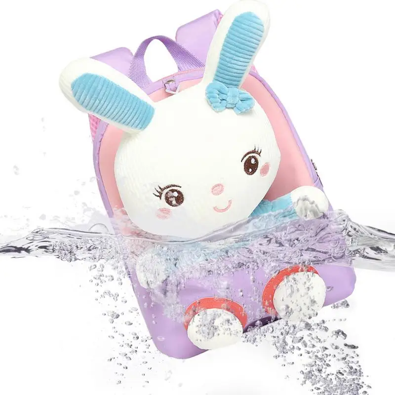 Baby Bunny Backpack Detachable Toddler Schoolbag For Girls Cute Toddler Preschool Shoulder Bag Bunny School Book Bag For Girls