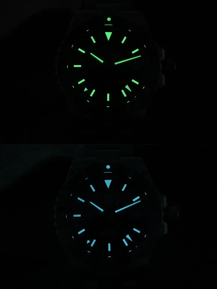 ساعة سان مارتن SN0136 39 ملم غواص GMT NH34 أوتوماتيكية ميكانيكية مينا مينا ياقوت مضيئة من الفولاذ المقاوم للصدأ ساعة رجالية فاخرة