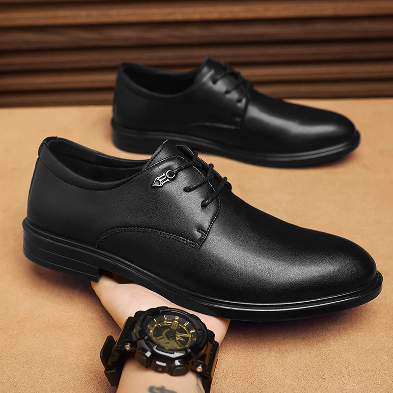 

Men office Shoes All-match Driving Footwear Leather Men Business Shoes Simple Formal Dress Shoe High Quality Mens Oxford Shoes