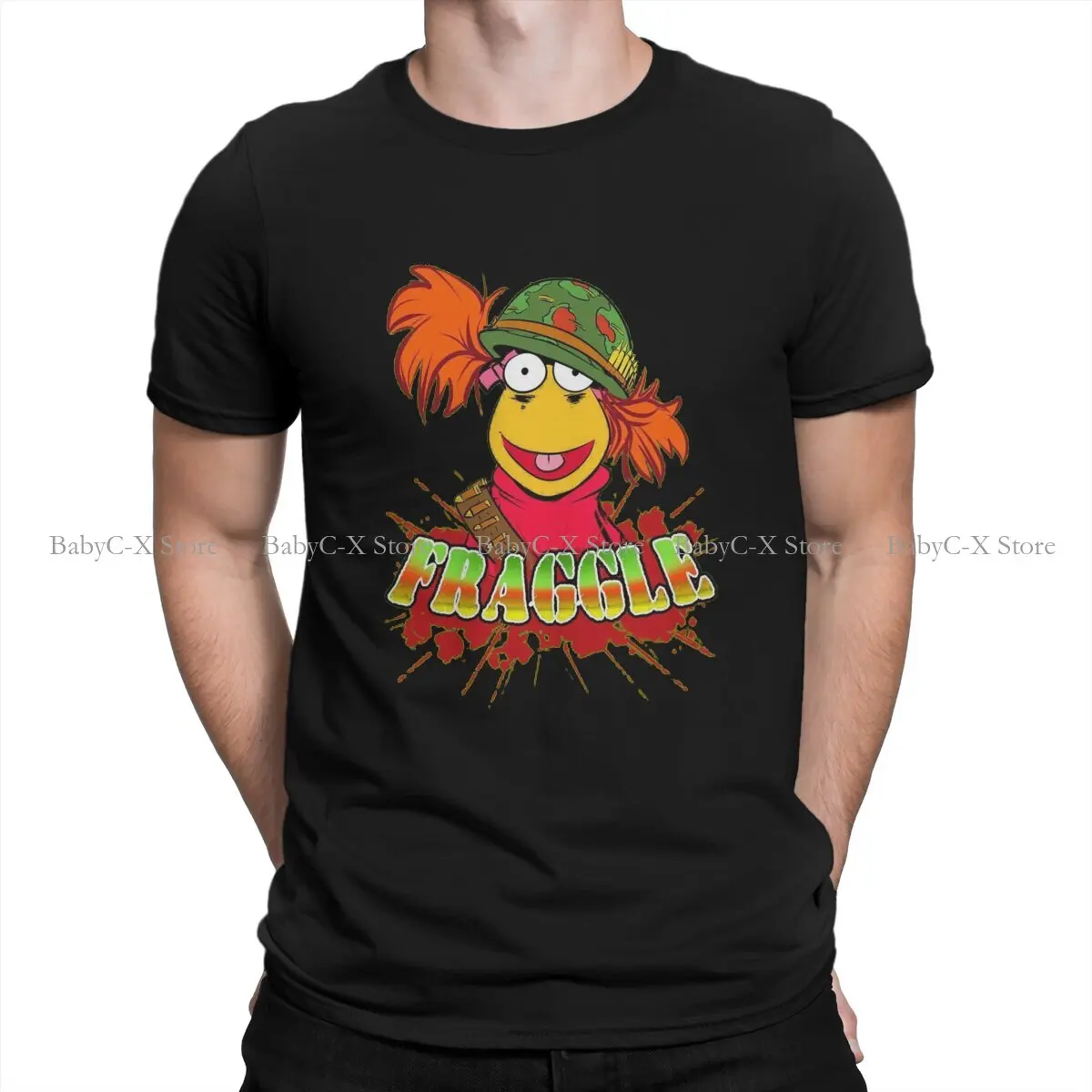 Fraggle Rock Kinder Cartoon Polyester T-shirt für Männer Ätherisches Humor Freizeit Sweatshirts T Hemd Hohe Qualität Trendy