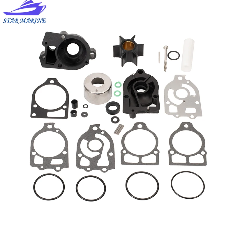 Kit de reparación de impulsor de bomba de agua 46-96148A8 con carcasa/Base para Motor fueraborda Mercury V6 150-225 HP 46-42579A4 46-44292A3