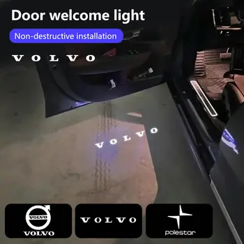 2ks LED projektor do dveří, uvítací světlo, světlo Ghost Shadow pro Volvo S90 XC40 XC90 XC60 S60 V90 V60 2025 Polestar příslušenství 6 nejlepší prodej Příslušenství pro nákladní vozy Volvo - №4