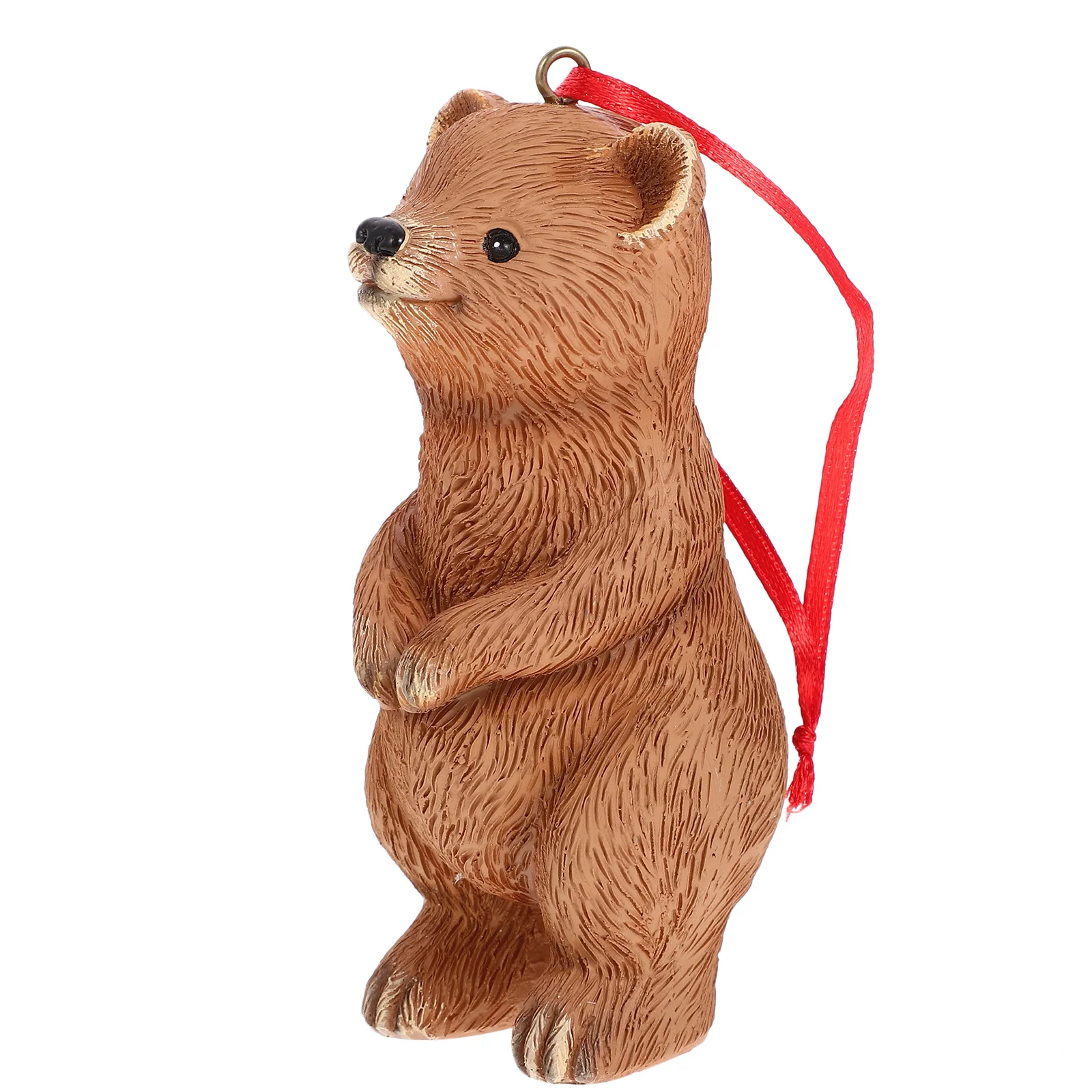 

Bear Statue Garden Ornament Figurines Cute Figure Animal Ornaments Brown Courtyard Delicate Decor