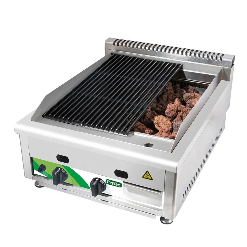 

Commercial Barbecue Grill Bbq for Gas lava Rock burner Cooking Grill Kebab Grill Machine