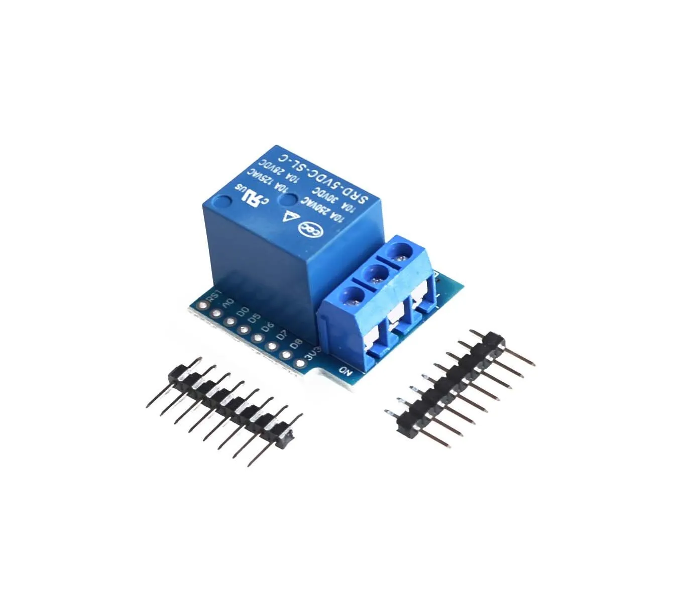 ESP8266 1Set For Wemos D1 Mini Relay Shield One Channel For Wemos D1 Mini Relay Module For Arduino ESP8266 Development Board