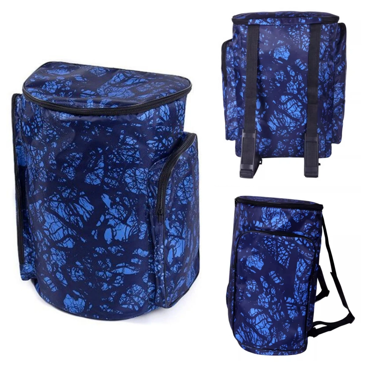Large-Capacity Taekwondo Gear Bag Karate Boxing Protective Equipment Backpack Camouflage Blue Sturdy Durable Basketball Big Bags