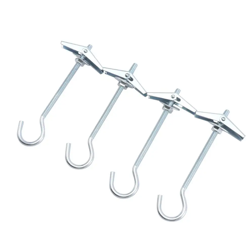 5/10Pcs With Springs Plasterboard Toggle Wings Hanging Plants Wall Hooks Ceiling Hook Wall Fixing Wing Bolts Hanger