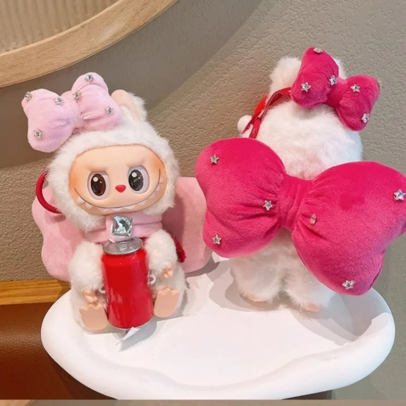 

Набор с бантиком Little Star для куклы labubu 3.0 v1/v2/v3, наряд с большим и маленьким бантом, костюм для украшения Ropa Labubu