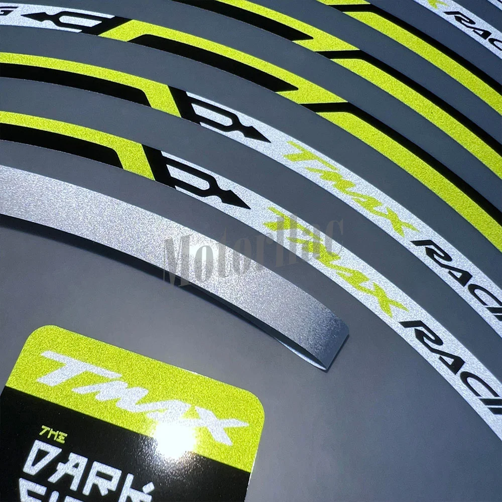 Für TMAX 500 530 560 tmax 2023 Reflektierender Motorrad-Felgenaufkleber Roller-Streifenaufkleber Zubehör Wasserdicht – Detail 2