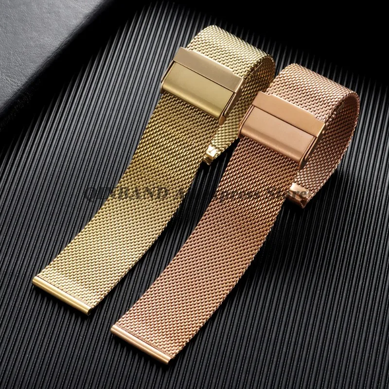 Quick Release Milanese Strap Smartwatch Bracelet 18mm 20mm 22mm 12mm 14mm 16mm 17mm 19mm 21mm 24mm Universal Men Women Band Belt