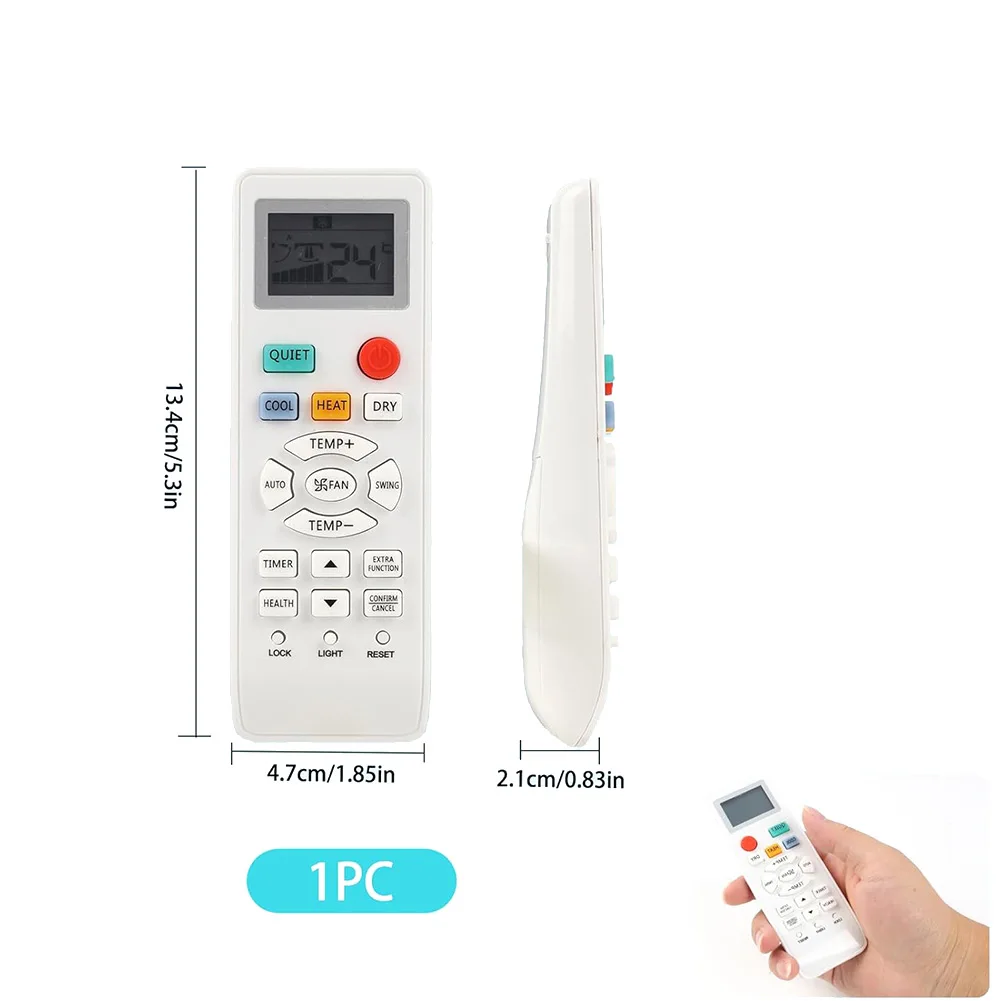 Optimized Replacement Remote Control for Haier AC Units YR-HD01 YL-HD04 YR-HD06 YL-HD02 HA-0361 with Dedicated Timer Buttons