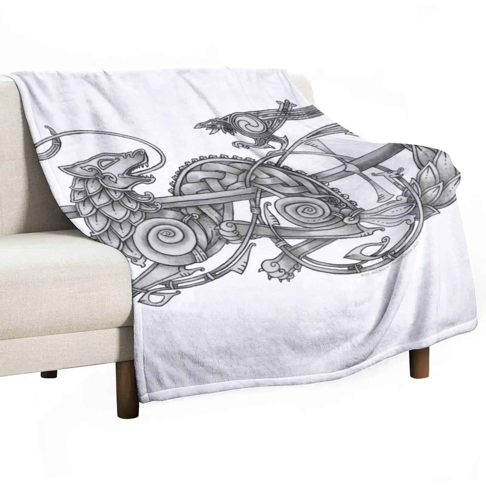 

Wolf and Raven Throw Blanket Single Beautifuls Blankets For Baby Soft Blankets