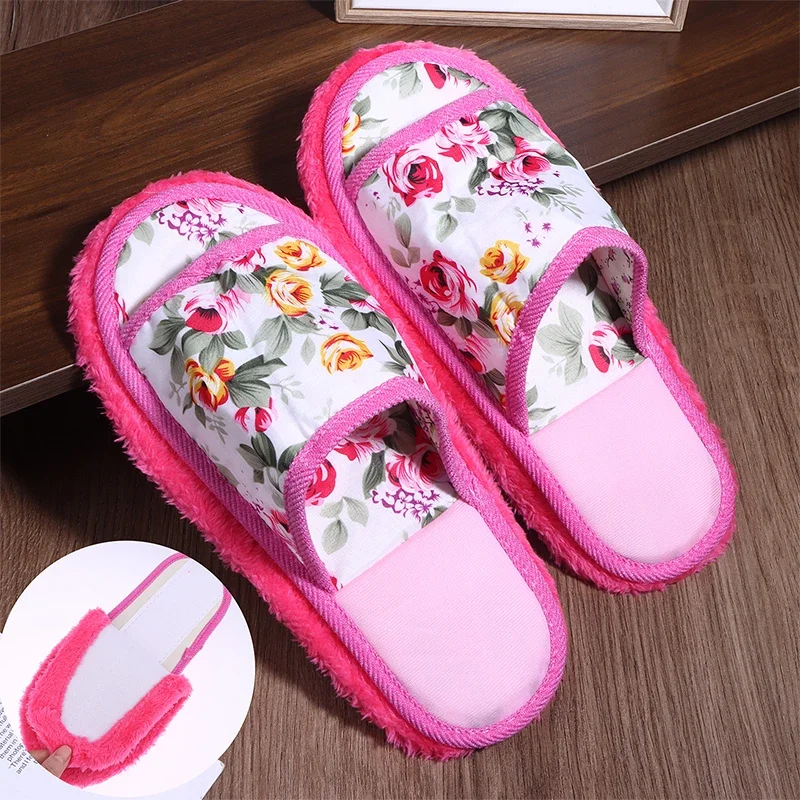 

Бытовая чистка пола, чистка из микрофибры, удаление пыли на полу, съемная обувь для мытья полов, розовые тапочки для чистки пола