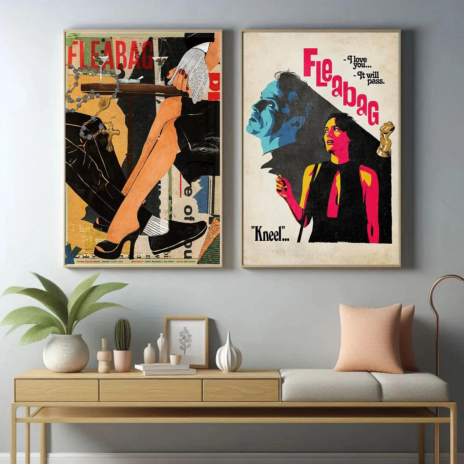 F-Fleabag Film-Leinwandgemälde, Poster, Wandkunstdruck, rahmenloses Bild, Heimdekoration für Wohnzimmer, Schlafzimmer