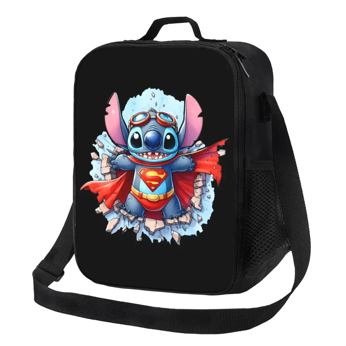 

Custom Stitch Anime Insulated Lunch Bag for Women Cooler Thermal Lunch Box Beach Camping Travel