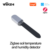 ZigBee 3.0 Soil Sensor Temperature And Humidity Detection Outdoor Waterproof Battery Powered Tuya Smart Life Remote Control