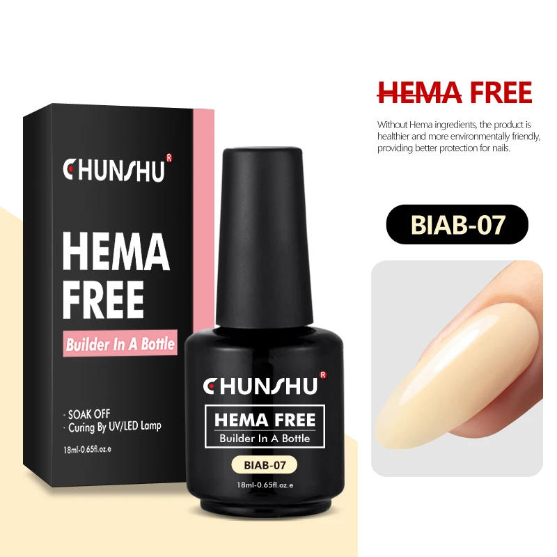 CHUNSHU Hema GRATIS Bouw UV Gel 18 ml Builder Nagelgel In Een Fles Semi Permanente Dikke Rubberen Basis Gel Extension nagels Art