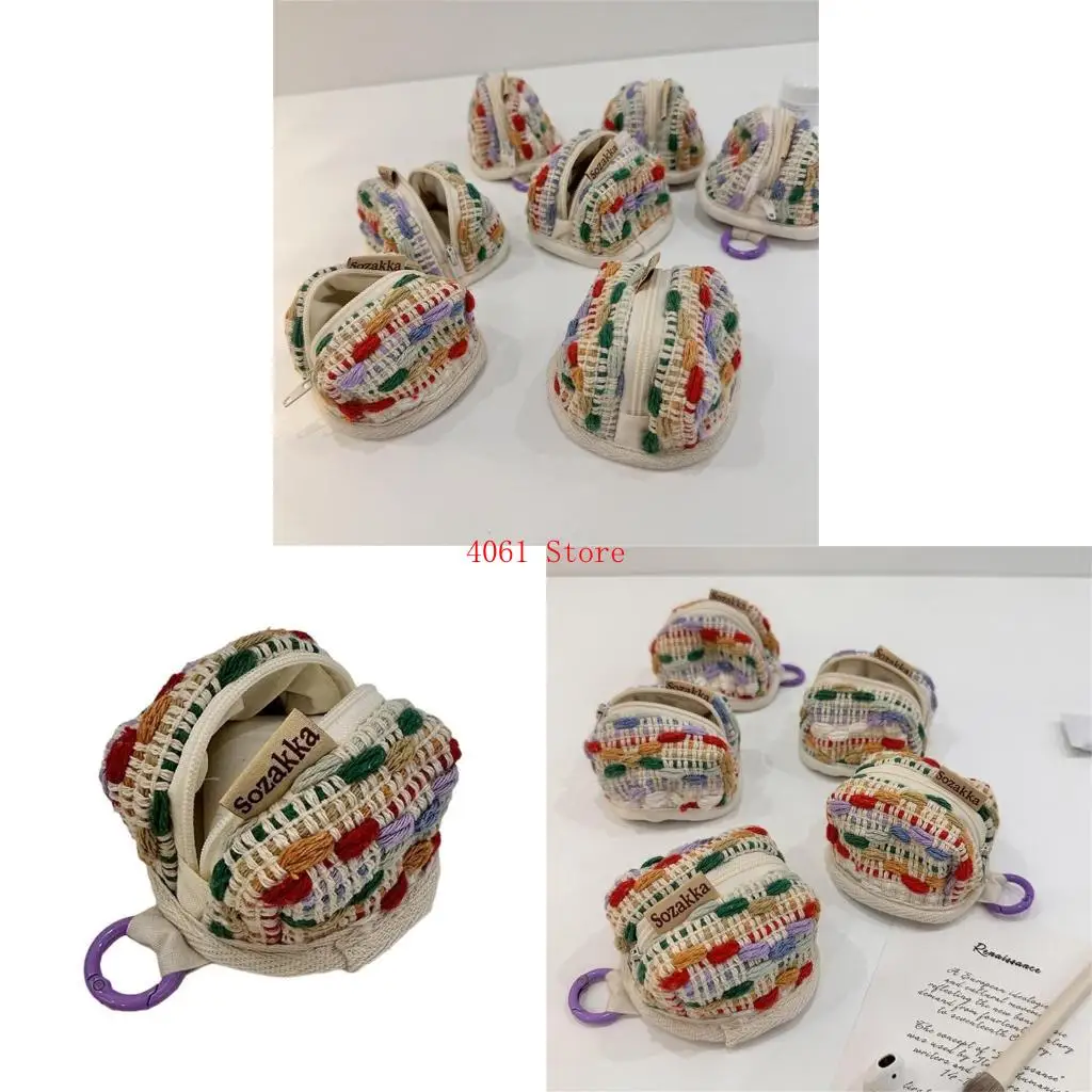 

Wireless Headset Protective Shell Headphone Mini Storage Bag Soft Canvas Housing Dustproof Anti-scratch Earphone Cover