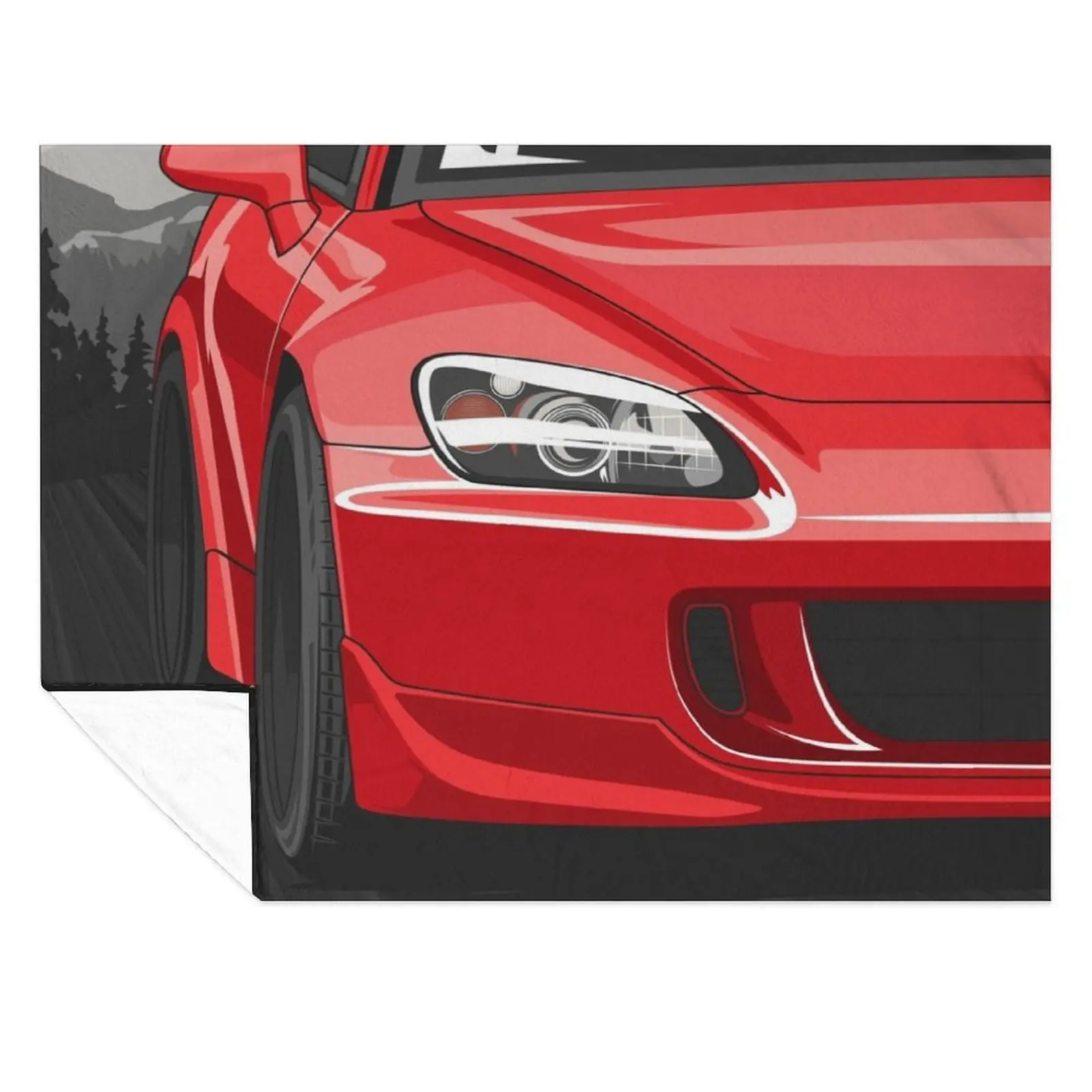 

Honda S2000 AP2 Rolling - New Formula Red Throw Blanket Camping bed plaid Luxury Throw warm for winter Blankets
