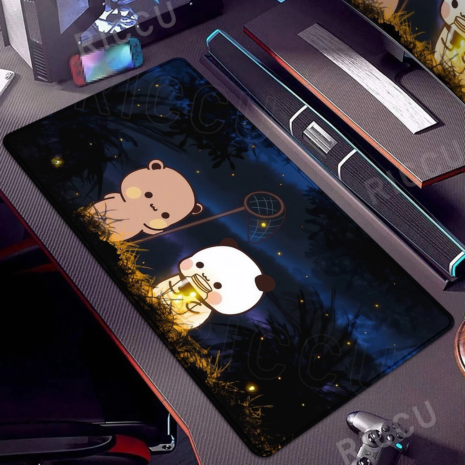 Large Compute Mouse Pad BuBu DuDu Kawaii Mousepad Natural Rubber Gaming Micepad Gamer Xxl Office PC Keyboard Cute Desk Mat Rug
