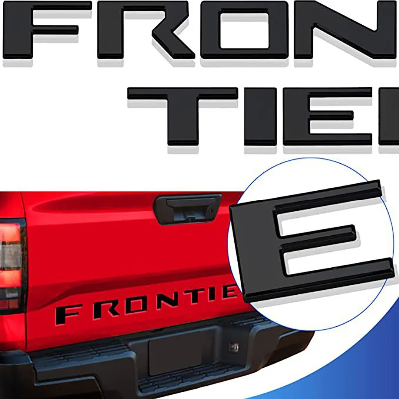 

3d Emblem Tailgate Frontier Letters Rear Trunk Badge Sticker Decals Cover Trim For Nissan 20222 2023 Car Exterior Accessories