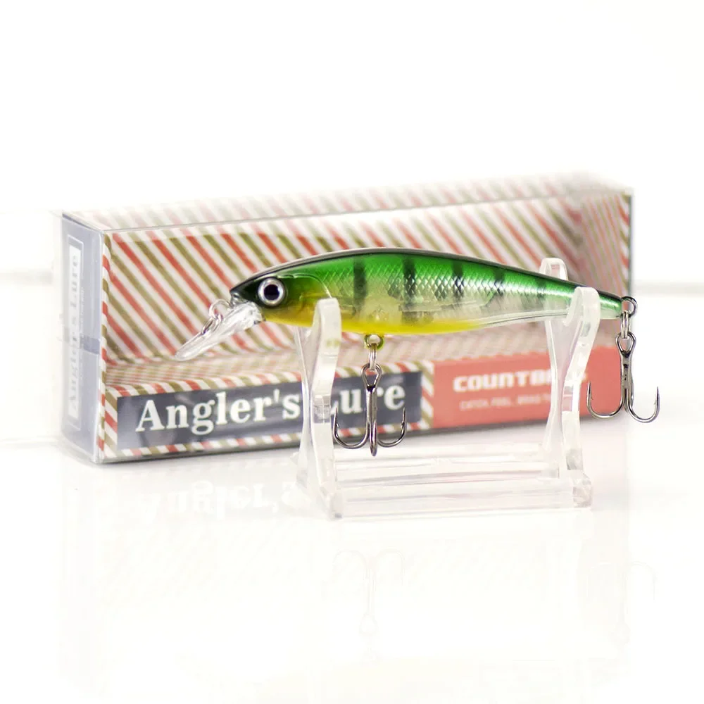 

Countbass Slow Sinking Shad Hard Bait Glass Balls Rattle, Angler's Lure Minnow Wobblers for Bass Trout Pike Fishing 67mm 6g