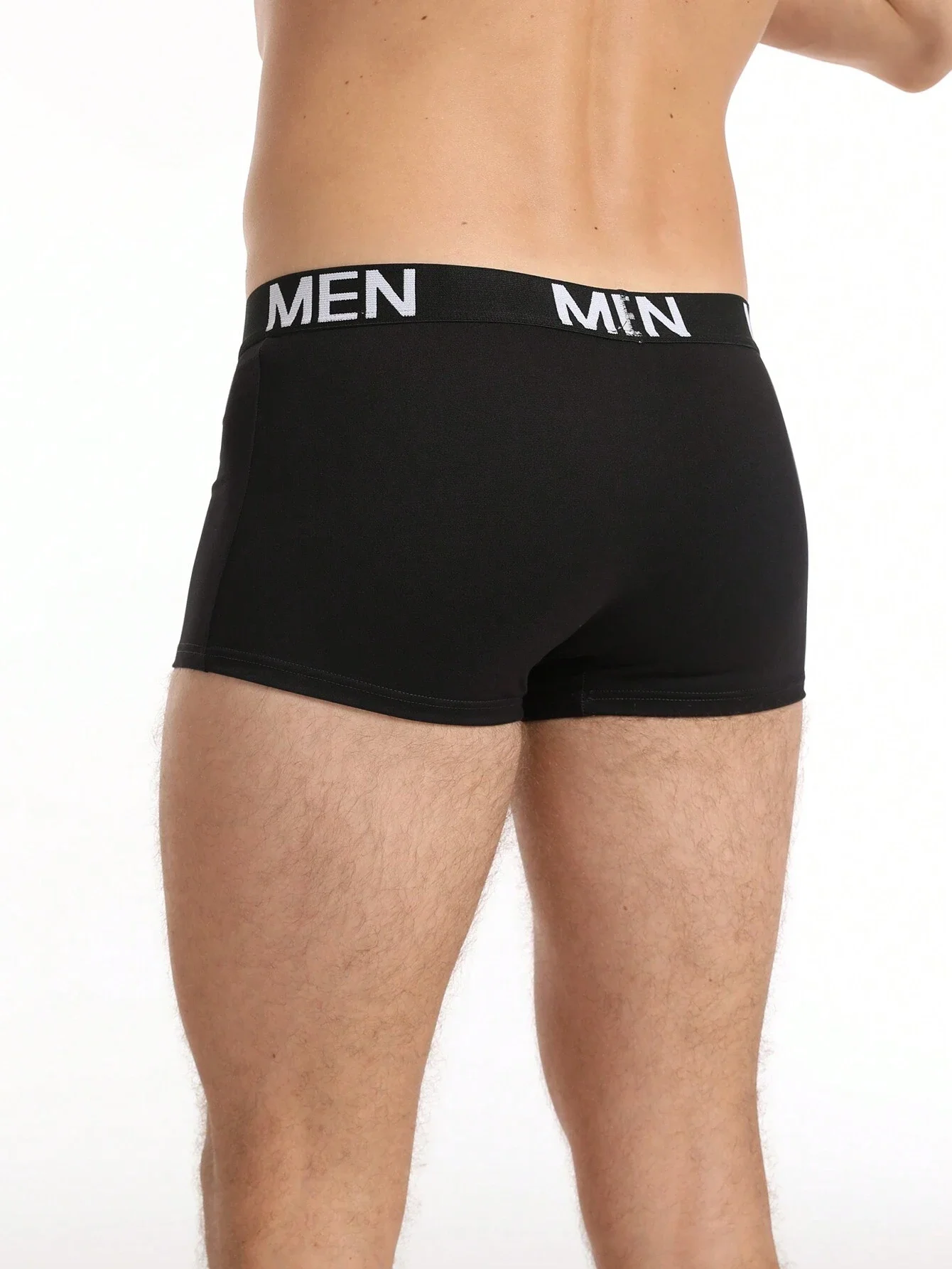 

Mens Letter Print Waistband Boxer Shorts 3pcs Set
