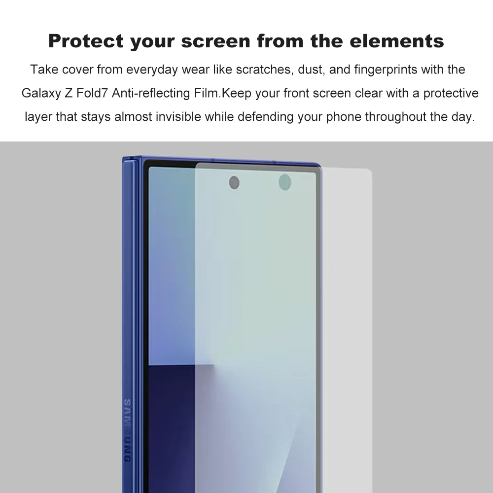 2PCS Original Samsung Galaxy Z Fold7 Anti-Reflective Film For Galaxy Z Fold 7 Screen Protector Anti-Glare Screen Film Genuine