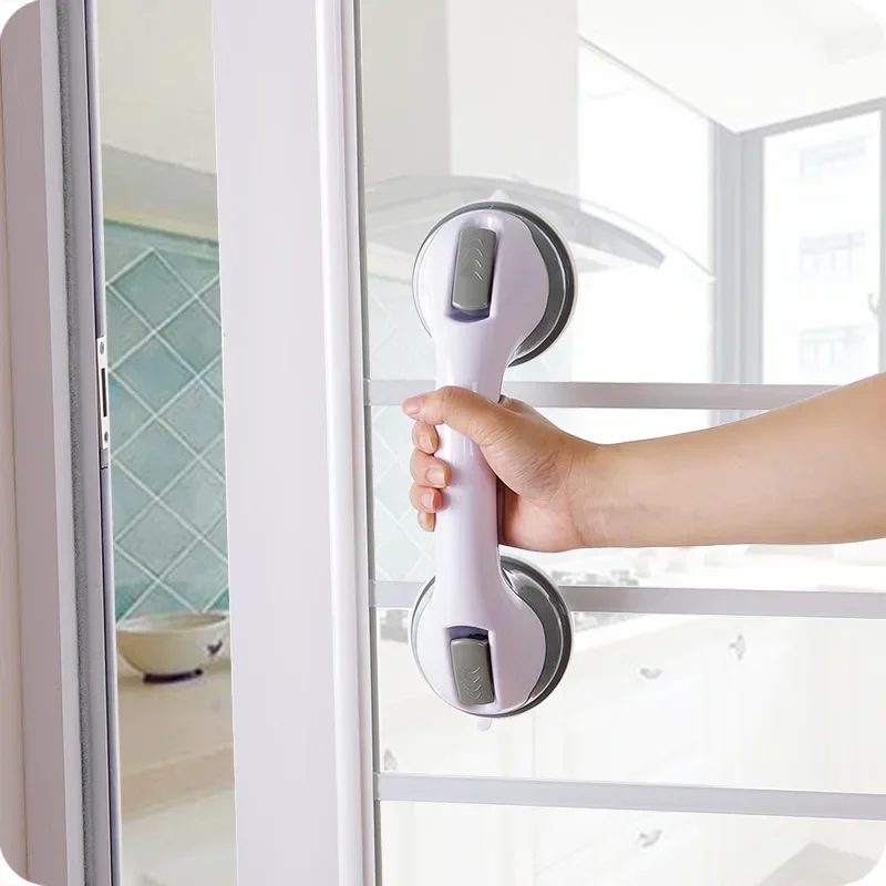 Safety Helping Handle Shower Handle Anti Slip Support Toilet Bathroom Safe Grab Bar Handle Vacuum Sucker Suction Cup Handrail