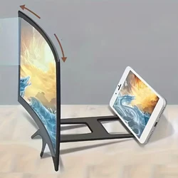 Desktop Lazy 3D HD Video Magnifier Stand per iPhone 16 15 14 Pro Max Huawei Xiaomi Samsung ABS amplificatore dello schermo del telefono cellulare