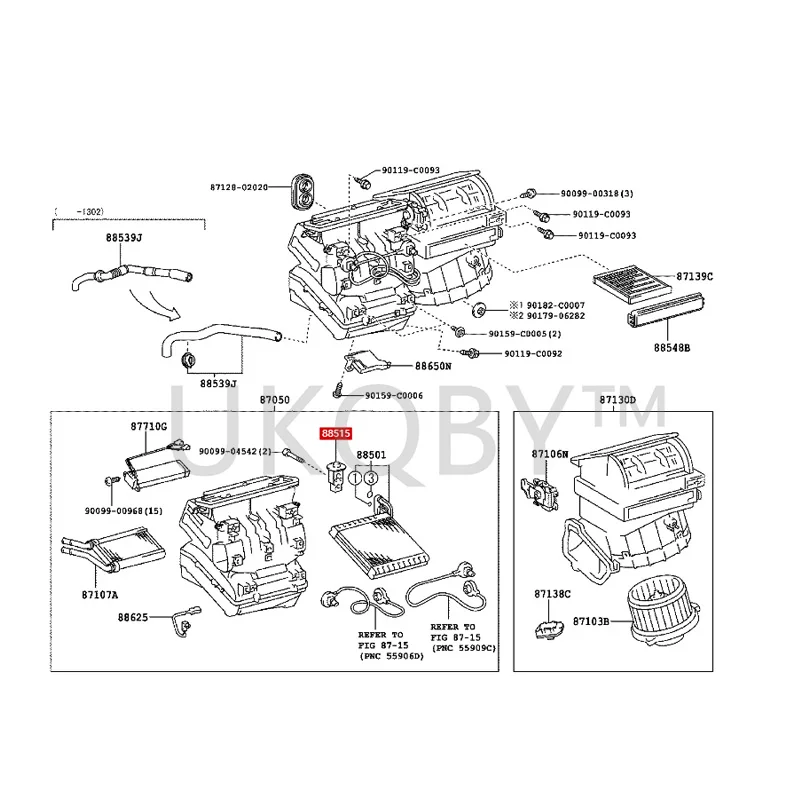 8851502130 885150D100 To yo ta Corolla RAV4 proudly released Cooling expansion valve