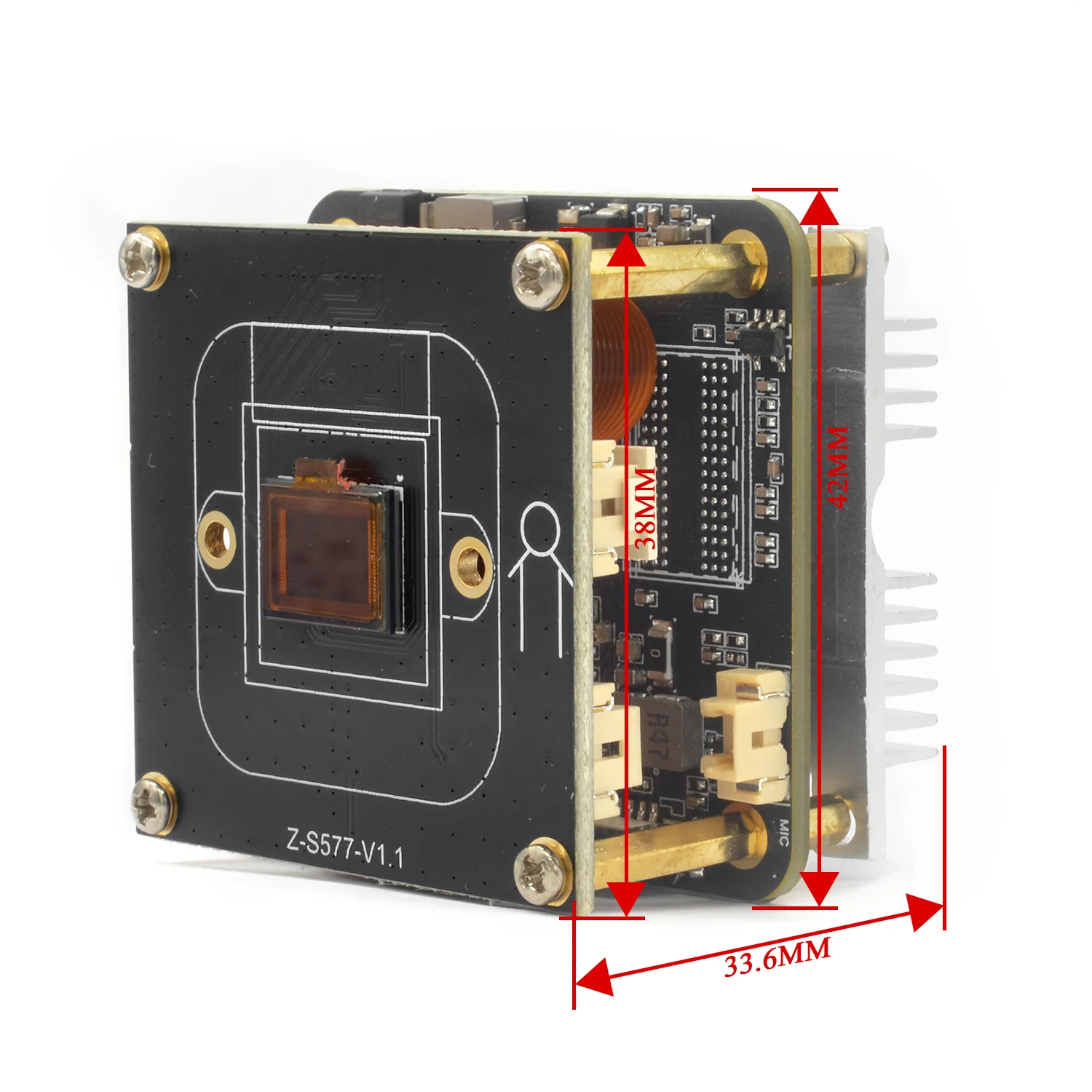 12MP AI  ultra HD camera module,IMX577 starvis 2 CMOS sensor  , 4000*3000@30fps  video resolution ,auto focus lens optional