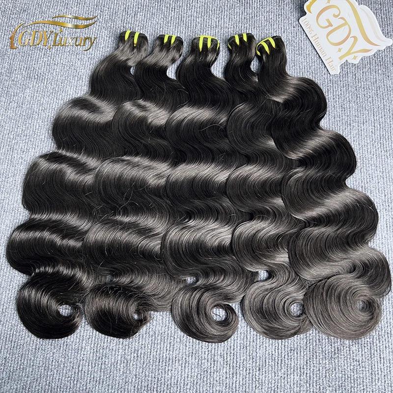 

Супер двойные нарисованные объемные волны, человеческие волосы, толстые, 100% необработанные, необработанные, девственные, объемные волны, пучки наращивания волос для женщин