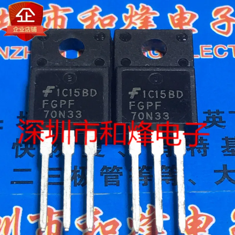 5PCS-10PCS FGPF70N33  TO-220F IGBT 330V 70A  New And Original On Stock