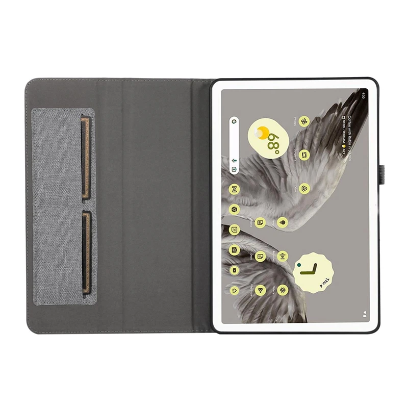 Funda protectora con patrón de mezclilla para tableta Google Pixel, funda suave de Tpu, se conecta a la funda de sonido