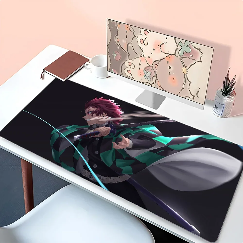 Imagem -03 - Kamado Tanjiro Anime Mouse Pad D-demon Slayer Mat de Mesa com Pad Acessórios para Jogos Prime Gaming Xxl