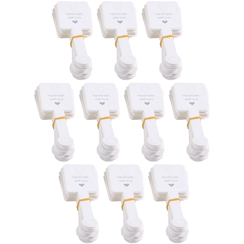 500 Piece Handmade With Love Mini Gift Paper Tags Gift Labels Paper Kindness For Gift Wrap, Wedding