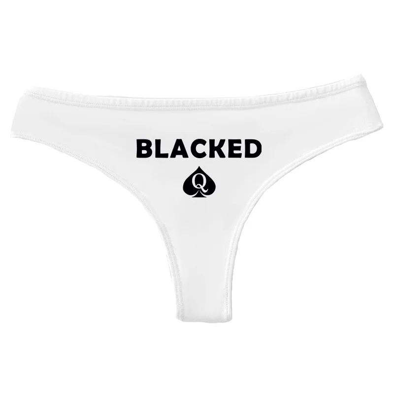BLACKED Spades Funny G-string New Women's Cotton Thong Breathable Comfortable Female Underwear Girls Hot Panties Sexy Lingerie - view 4