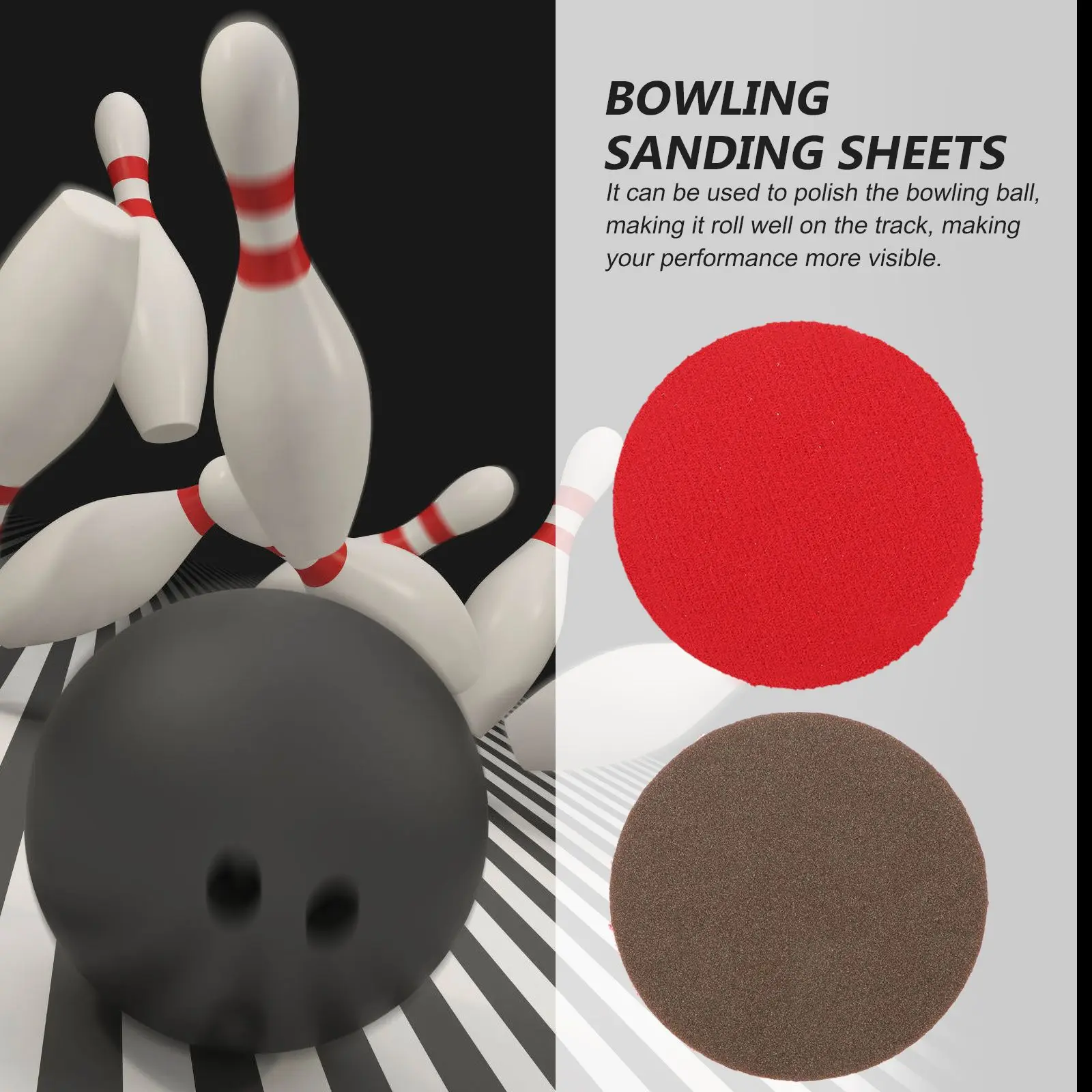 Bowling Ball Pads Kit Polishing Sanding Cleaning Sponge Material Flexible Durable Professional Long Service Life Reusable