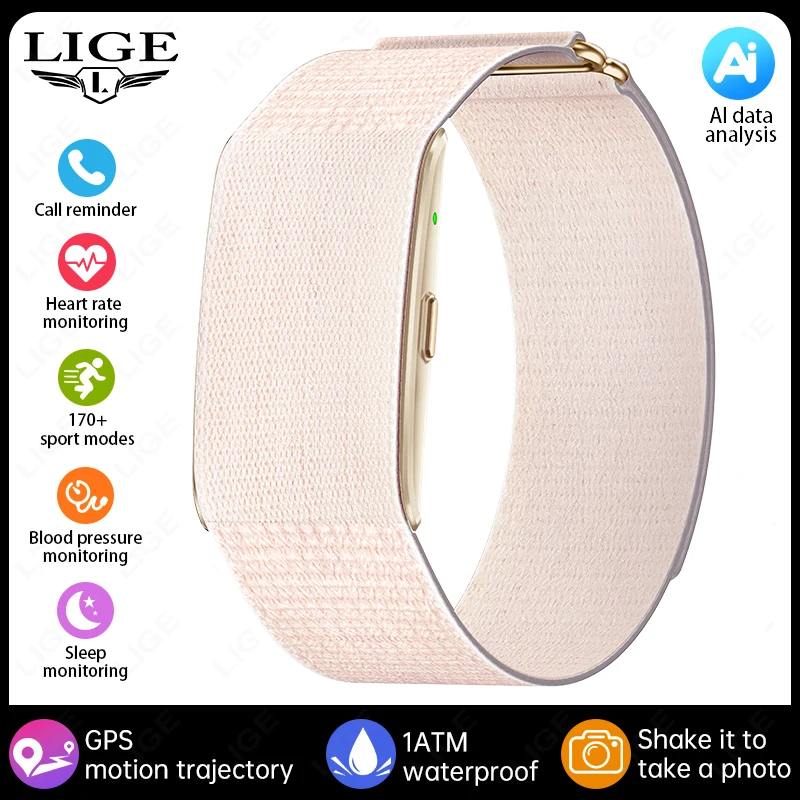 Nieuwe AI Gezondheidsanalyse Smart Watch Sportband Fitness Tracker Hartslag Bloeddruk HRV Monitor Oproepherinnering Slimme armband
