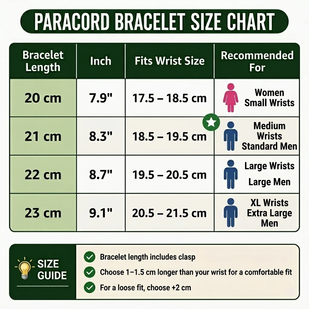 Paracord-Überlebensarmband für Männer und Frauen, Handgefertigtes Taktisches Outdoor-Seil, Verstellbare Wander- und Campingausrüstung – Detail 2