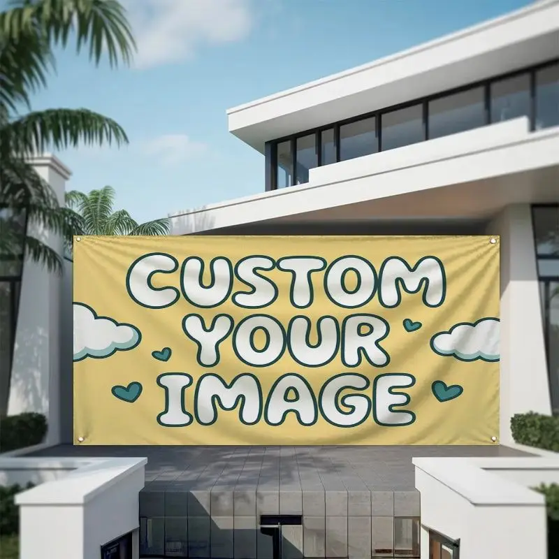 Custom Banner Flags Celebration Event Party Decoration Graduation Ceremony Auto Repair Shop Commercial Advertising Promotion