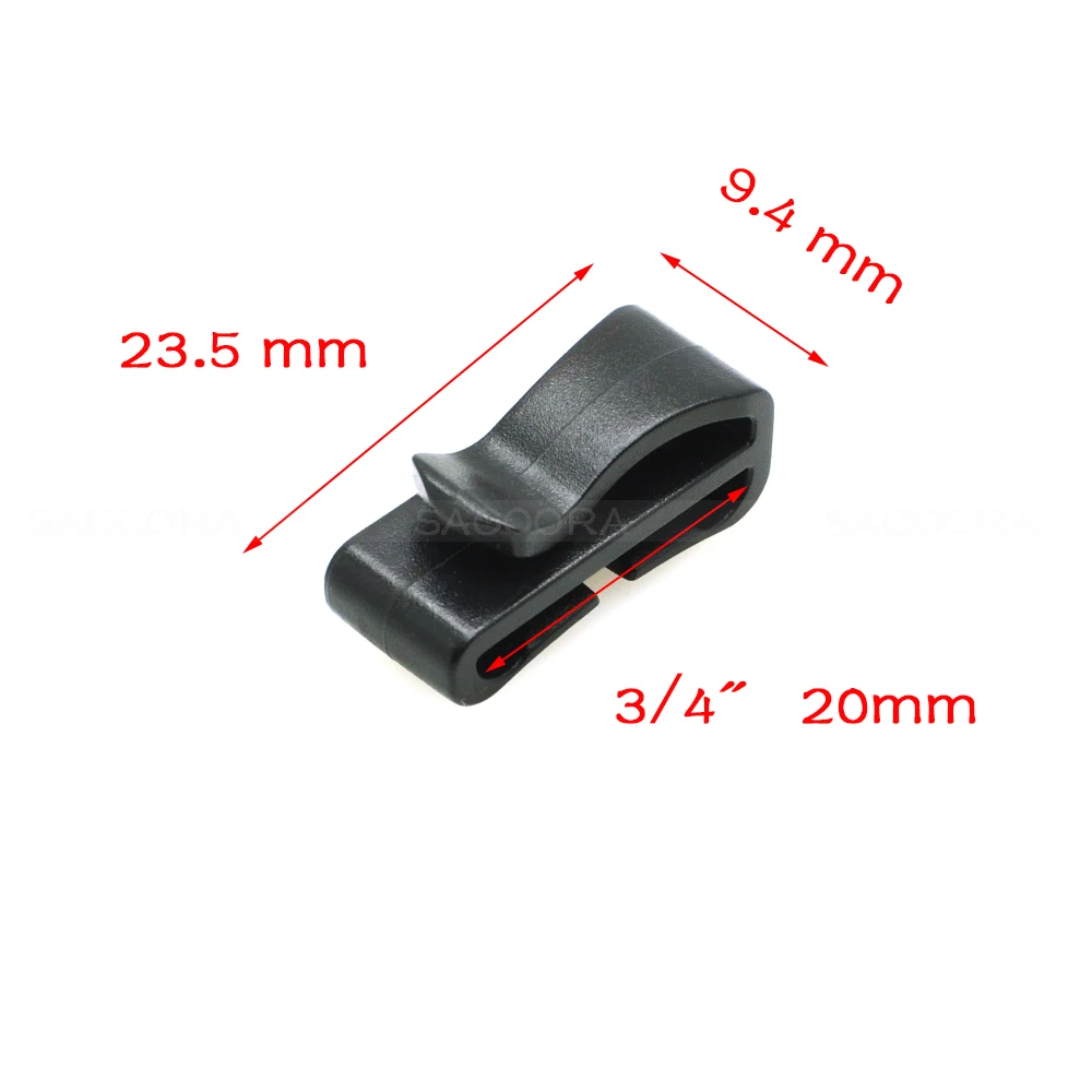 5pcs Quick Slip Keeper Buckle clip Slider For Molle Tactical backpack Adjusting strap webbing 20mm 25mm 32mm 38mm 49mm Black