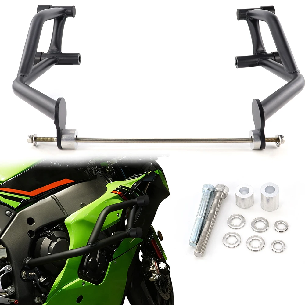 

Для Kawasaki Ninja ZX-10R ZX 10R 2020-2025 мотоциклетная стальная трюковая клетка, защита двигателя, защита бампера, гоночная направляющая