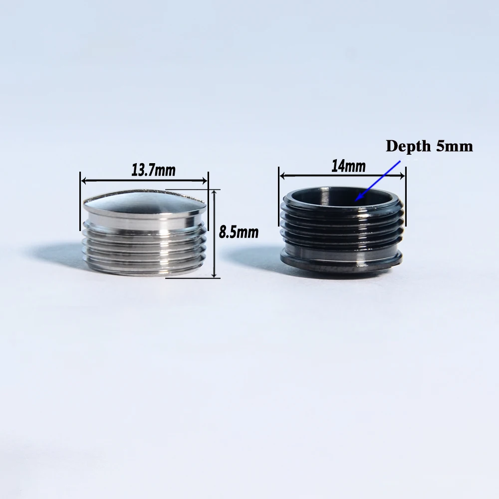 2pcs Titanium Alloy Screw TC4 Beater Pedal Shaft Plug Screw Dust Cover Titanium Screws Super Lightweight and Sturdy