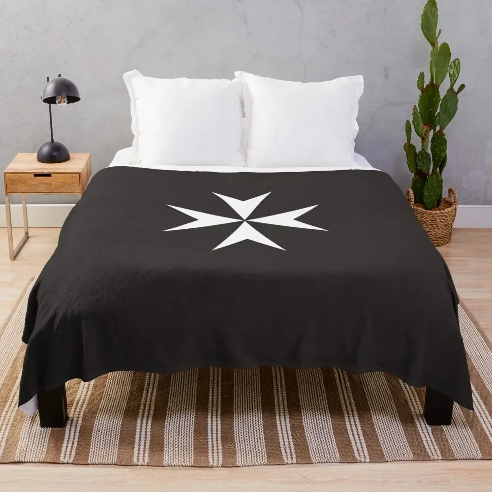 

Cross of the Order of St. John. MALTA, MALTESE. Classic T-Shirt Throw Blanket Nap Fashion Sofas Stuffeds Furrys Blankets