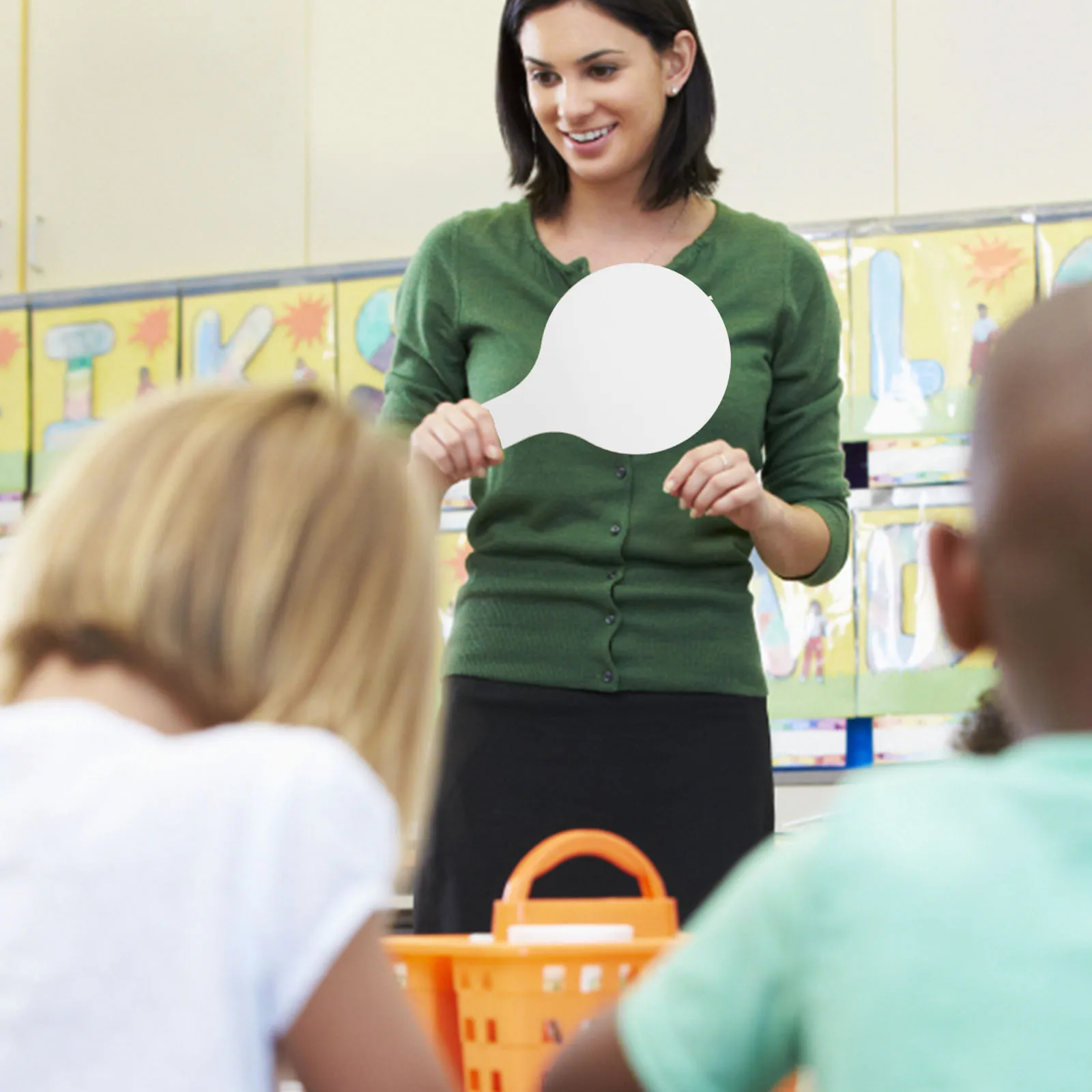 1 ensemble de tableau blanc portatif pour étudiants, palette effaçable à sec en bois pour la réponse en classe, fournitures scolaires de vote, palette effaçable à sec