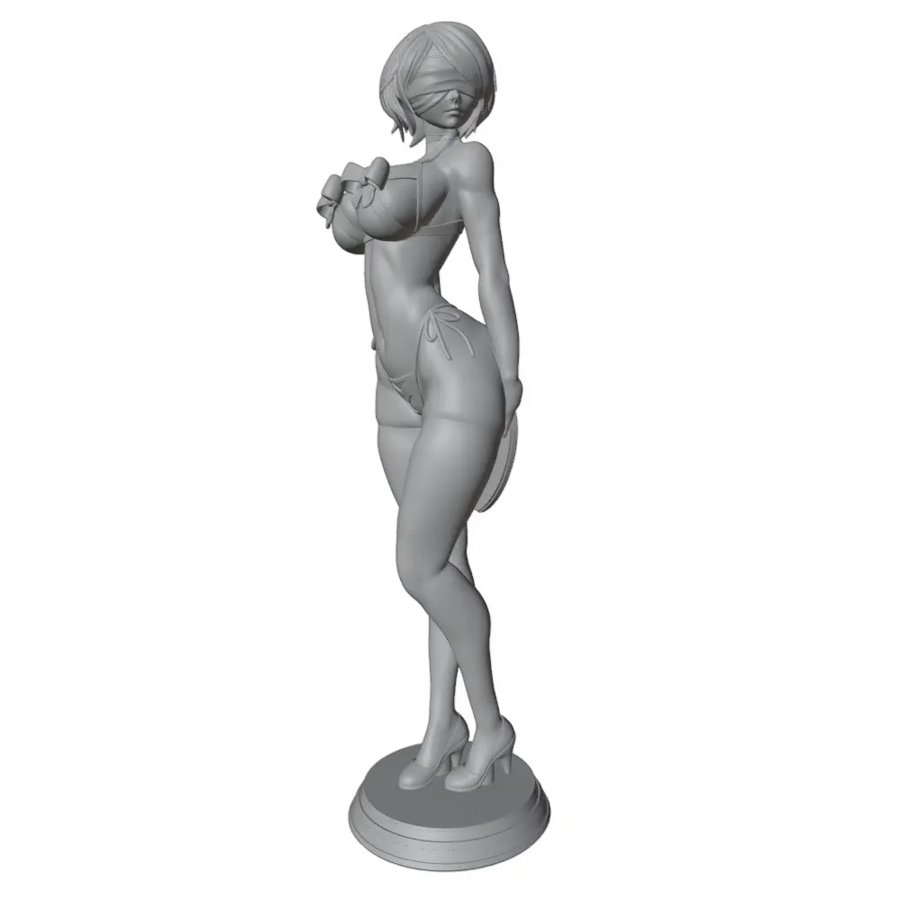 1/24 75mm Sexy Girl Resin Model Kits GK Miniature 3D Printed Gray Model Figurine DIY Doll Model Unassembled And Unpainted