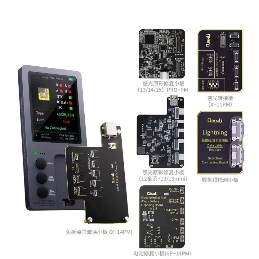 Icopy Plus V 2.3 Version for Iphone7 to 15PM True Tone and 6P-14PM Battery and X-14PM Face ID
